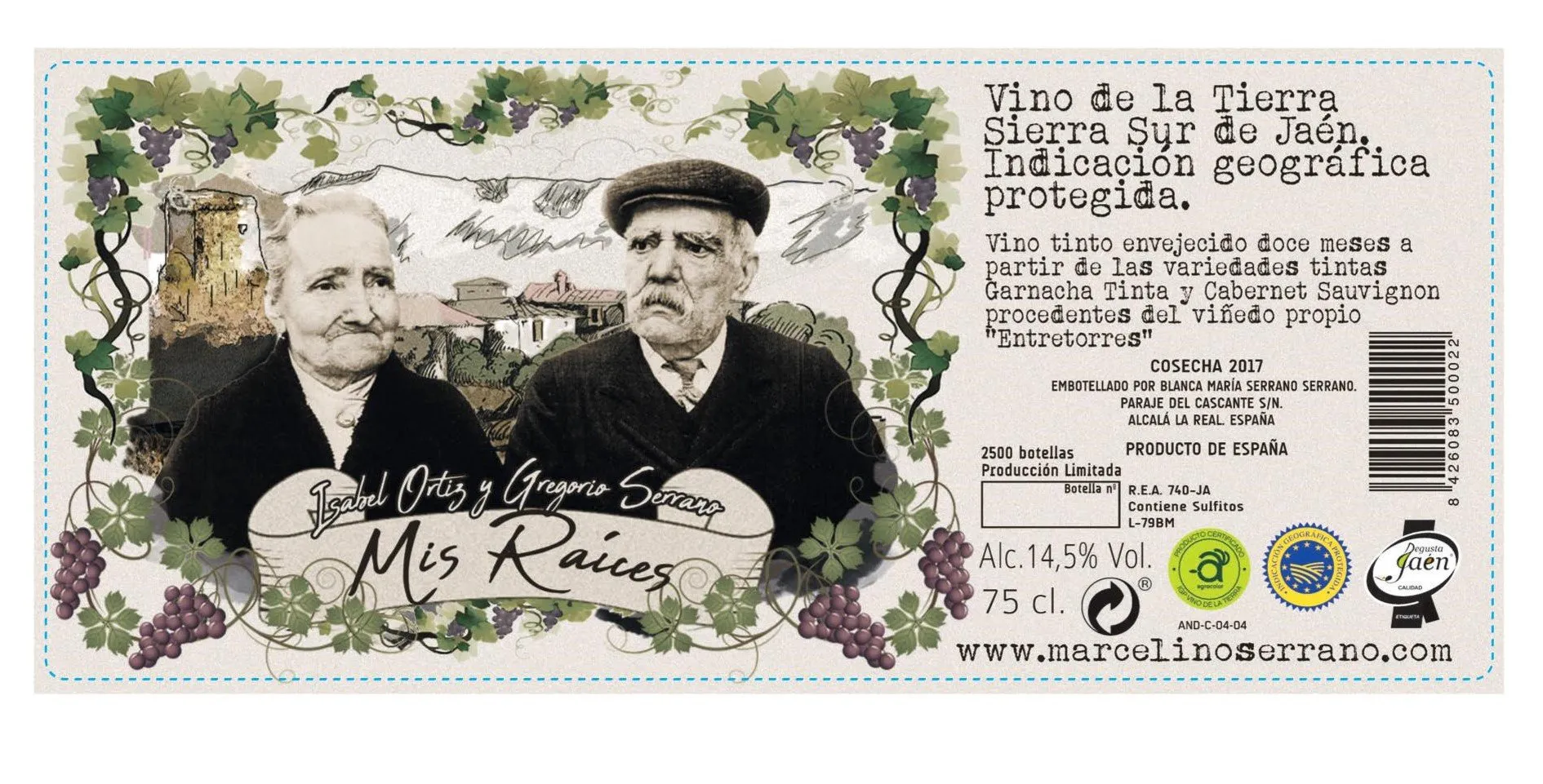 Vino tinto gran reserva »Mis Raíces» - Imagen 2