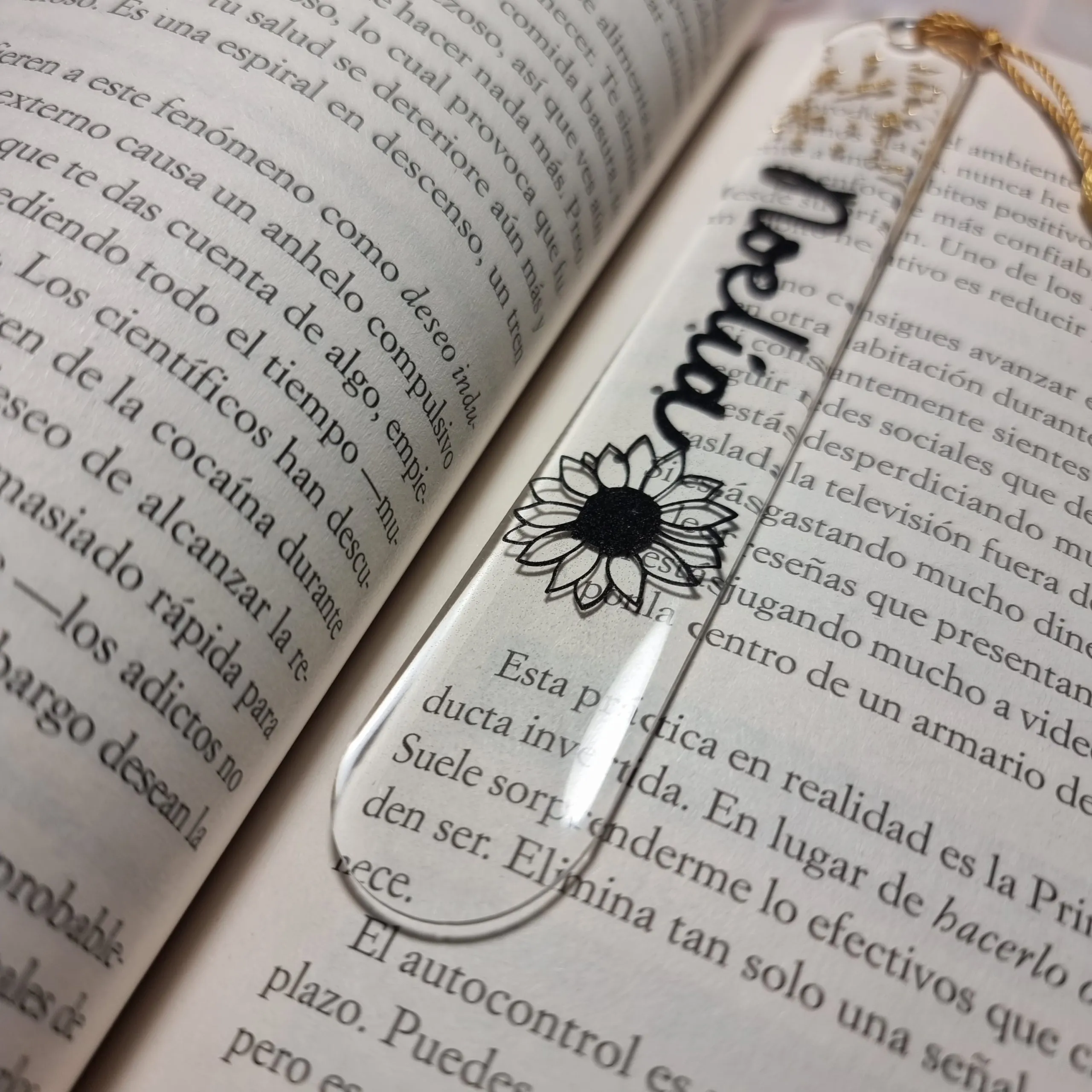 Marcapáginas nombre y girasol 🌻 - Imagen 3
