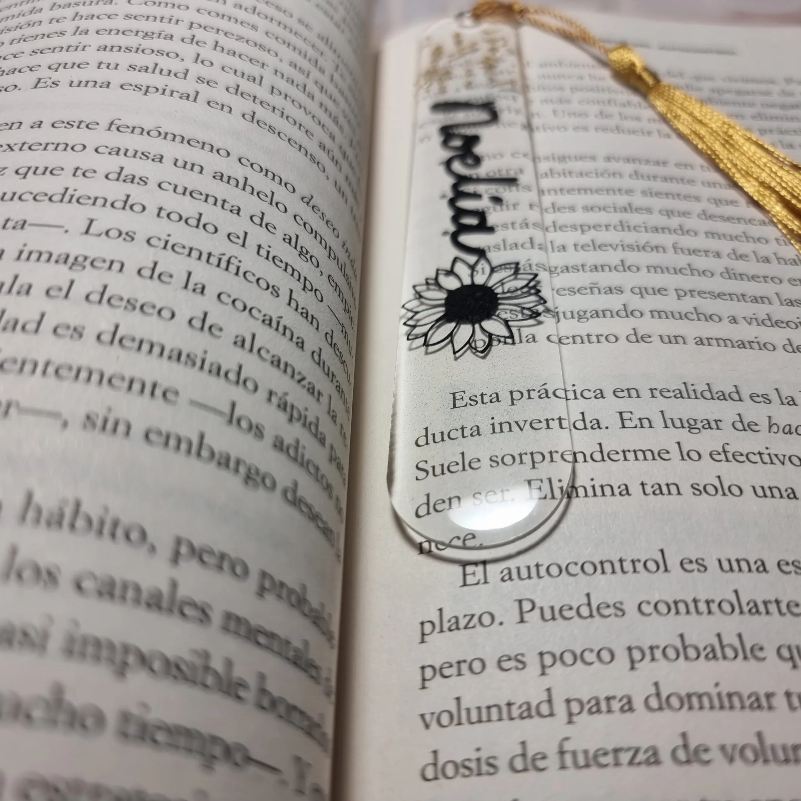 Marcapáginas nombre y girasol 🌻 - Imagen 2