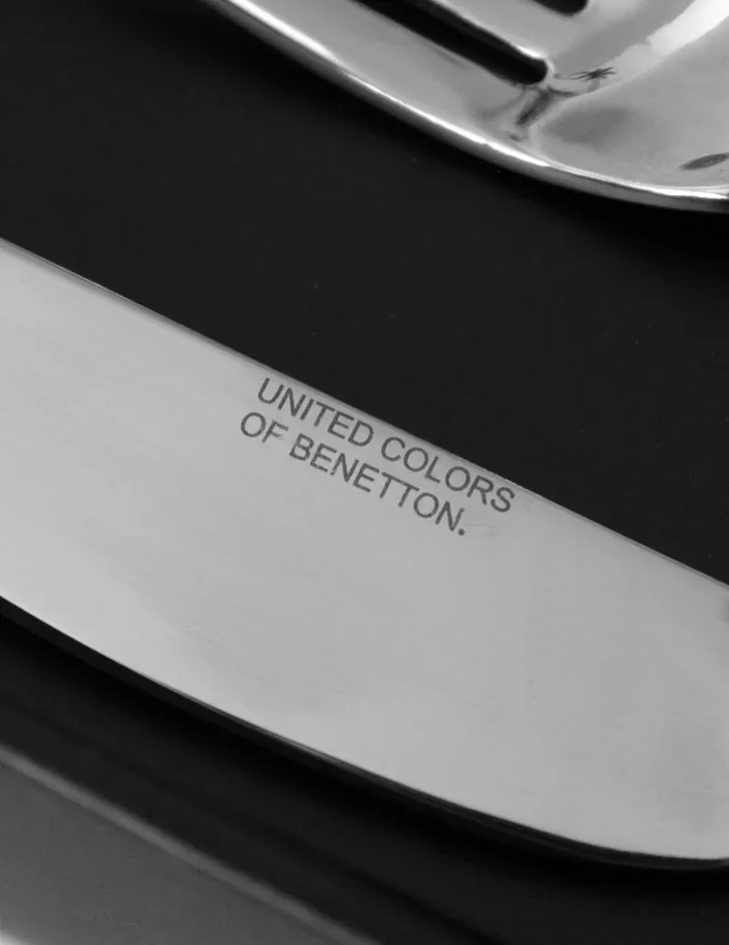 Cubertería BENETTON acero inoxidable 87 piezas - Imagen 2