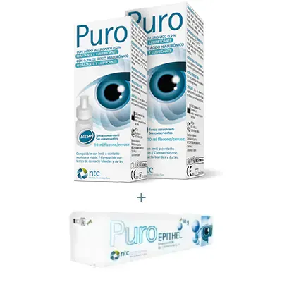 2 Puro New Solución Oftálmica + Puro Epithel de regalo
