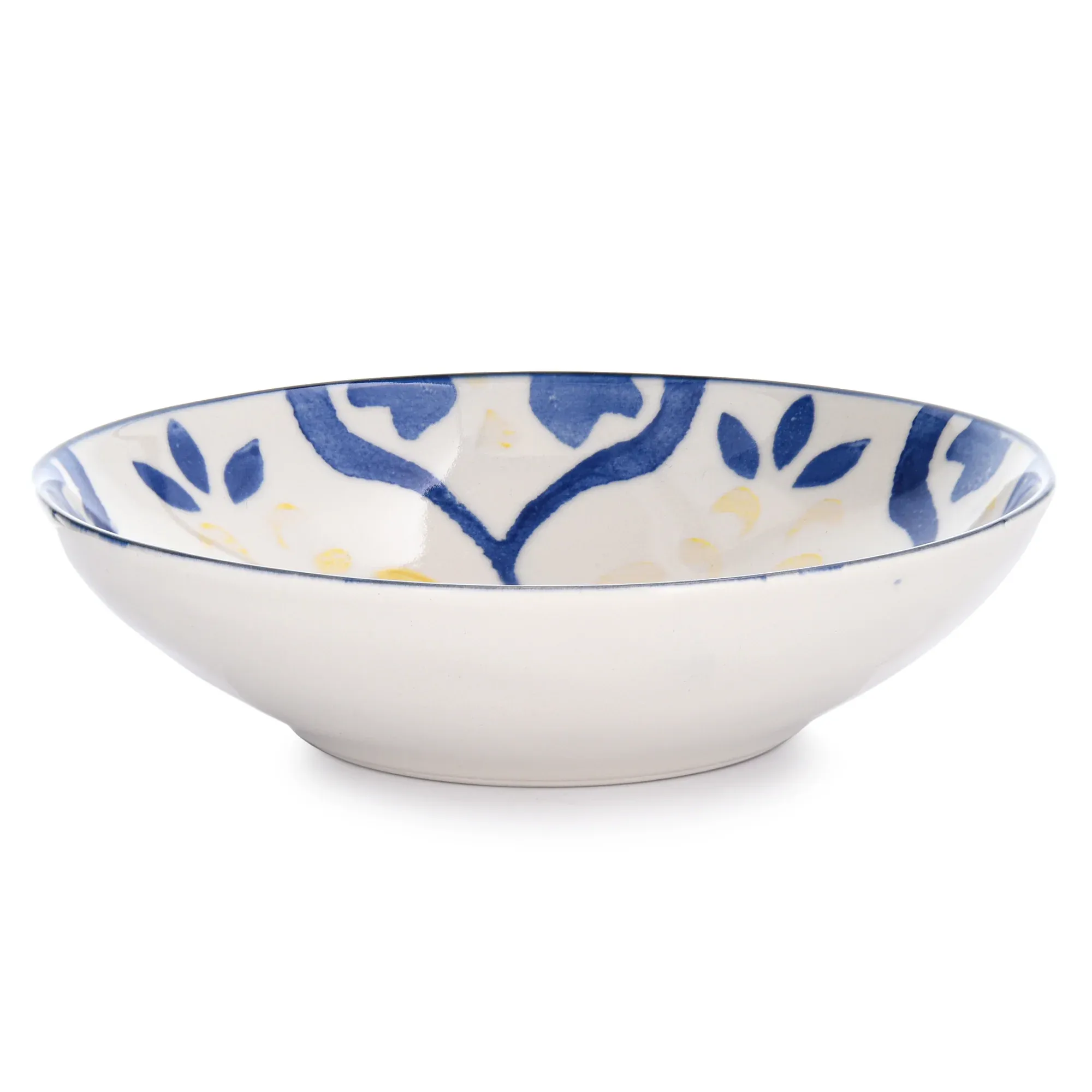 Plato hondo 20 cm., círculo, multicolor, pintado a mano. - Imagen 2