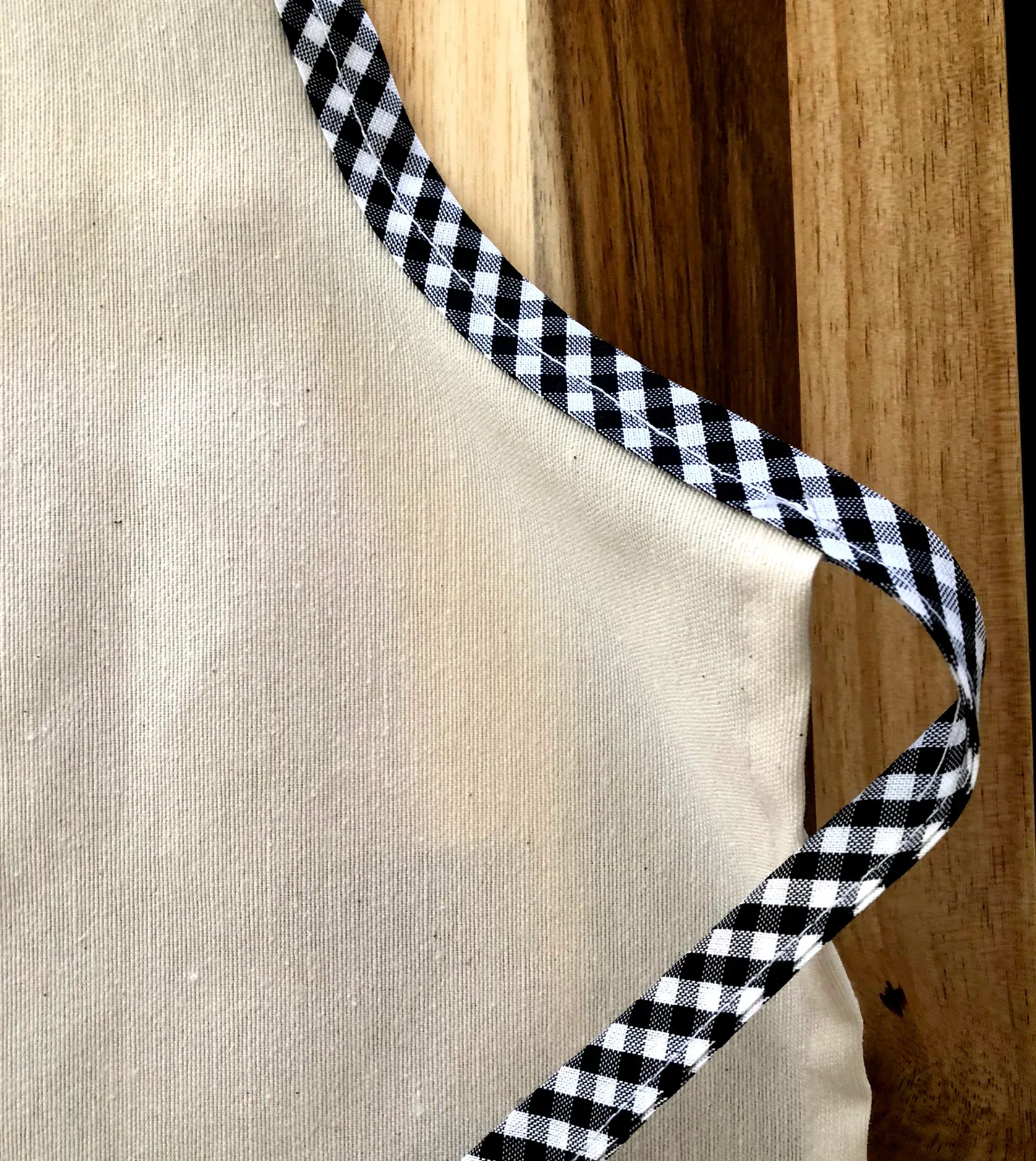 Delantal Minichef Vichy Negro - Imagen 2