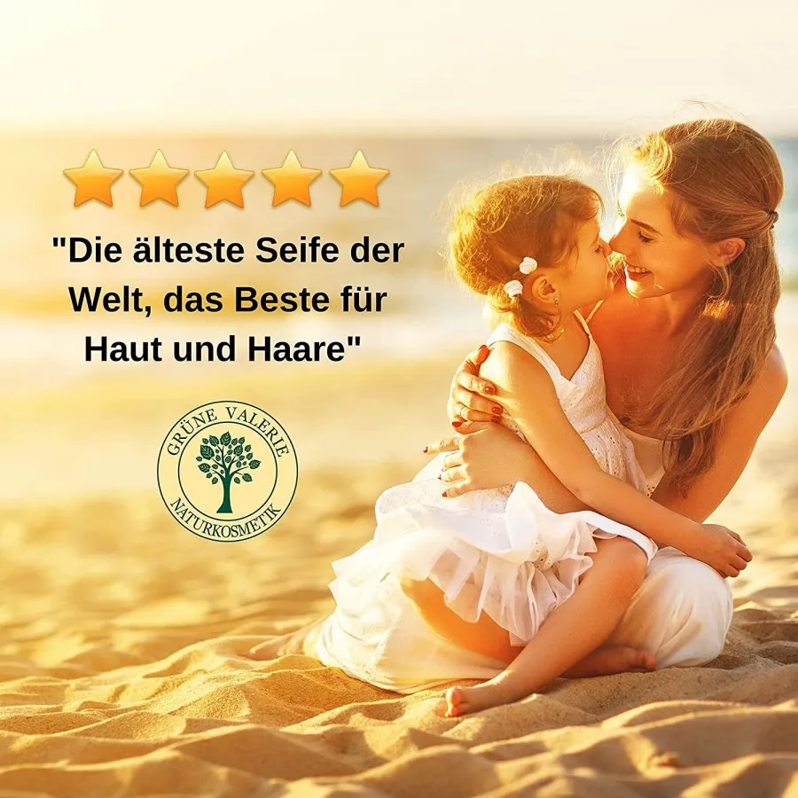 El original Jabón de Alepo® 2 x 200g con 80% aceite de oliva 20% aceite de laurel – PH Wert 8 – Jabón detox – Producto natural vegano - Imagen 2