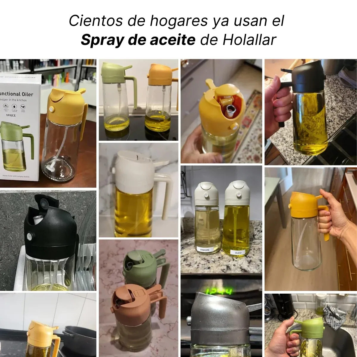 PACK de 3 - Dispensador de Aceite 2 en 1 de Holallar® - Imagen 9