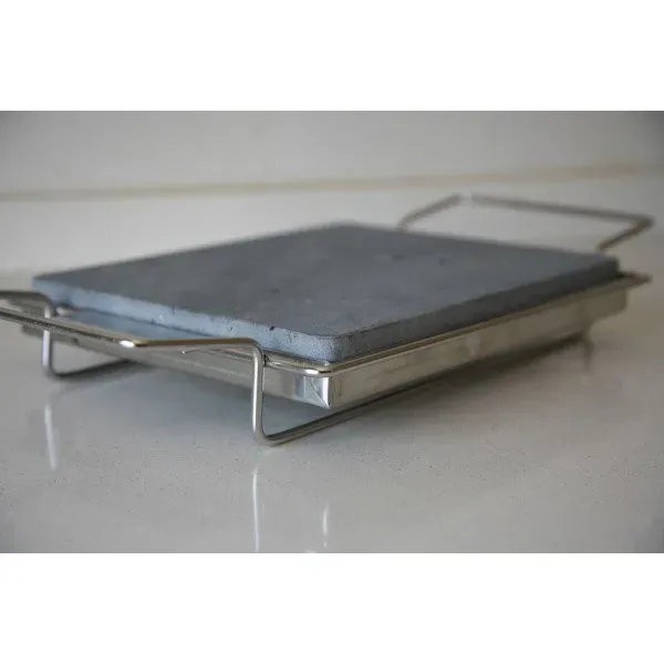 Set Piedra volcanica asar carne a la piedra 3cm de grosor - Imagen 4