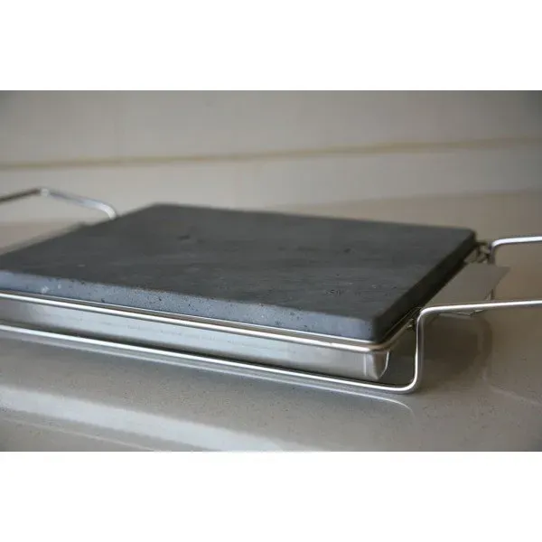 Set Piedra volcanica asar carne a la piedra 3cm de grosor - Imagen 7