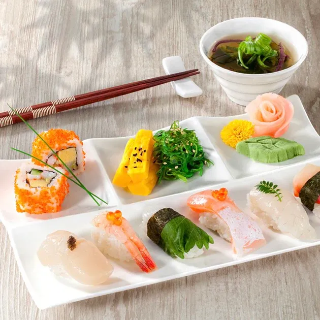 Fuente rectángulo 30*20 cm., blanco, porcelana. - Imagen 3