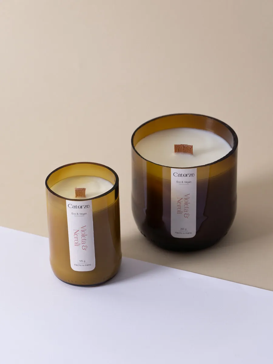 Violeta & Neroli · 125 | 260g · Vela Artesanal de Cera de Soja