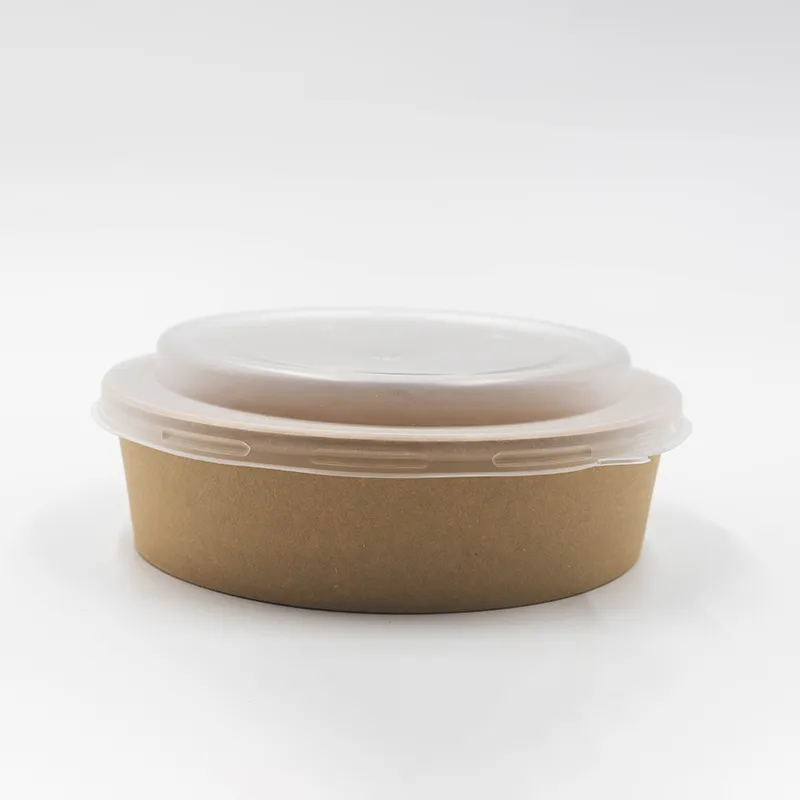 Ensaladeras de cartón para poke 1300ml + tapa microondable - Imagen 2