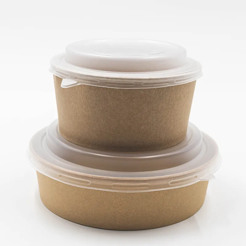 Ensaladeras de cartón para poke 1300ml + tapa microondable - Imagen 3