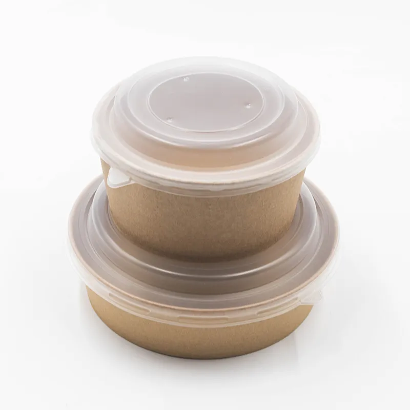 Ensaladeras de cartón para poke 1300ml + tapa microondable - Imagen 4