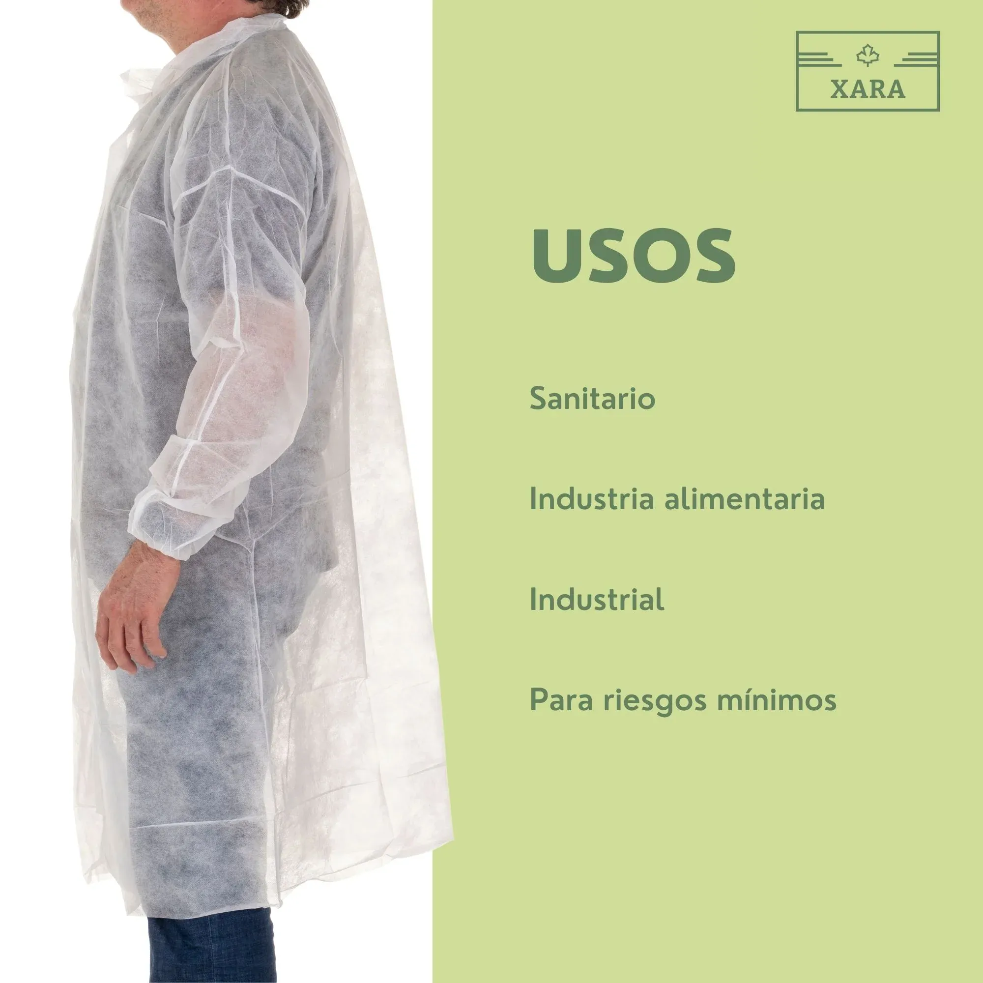 Bata de PE con Cierre de Corchetes - Pack 10 - Imagen 6