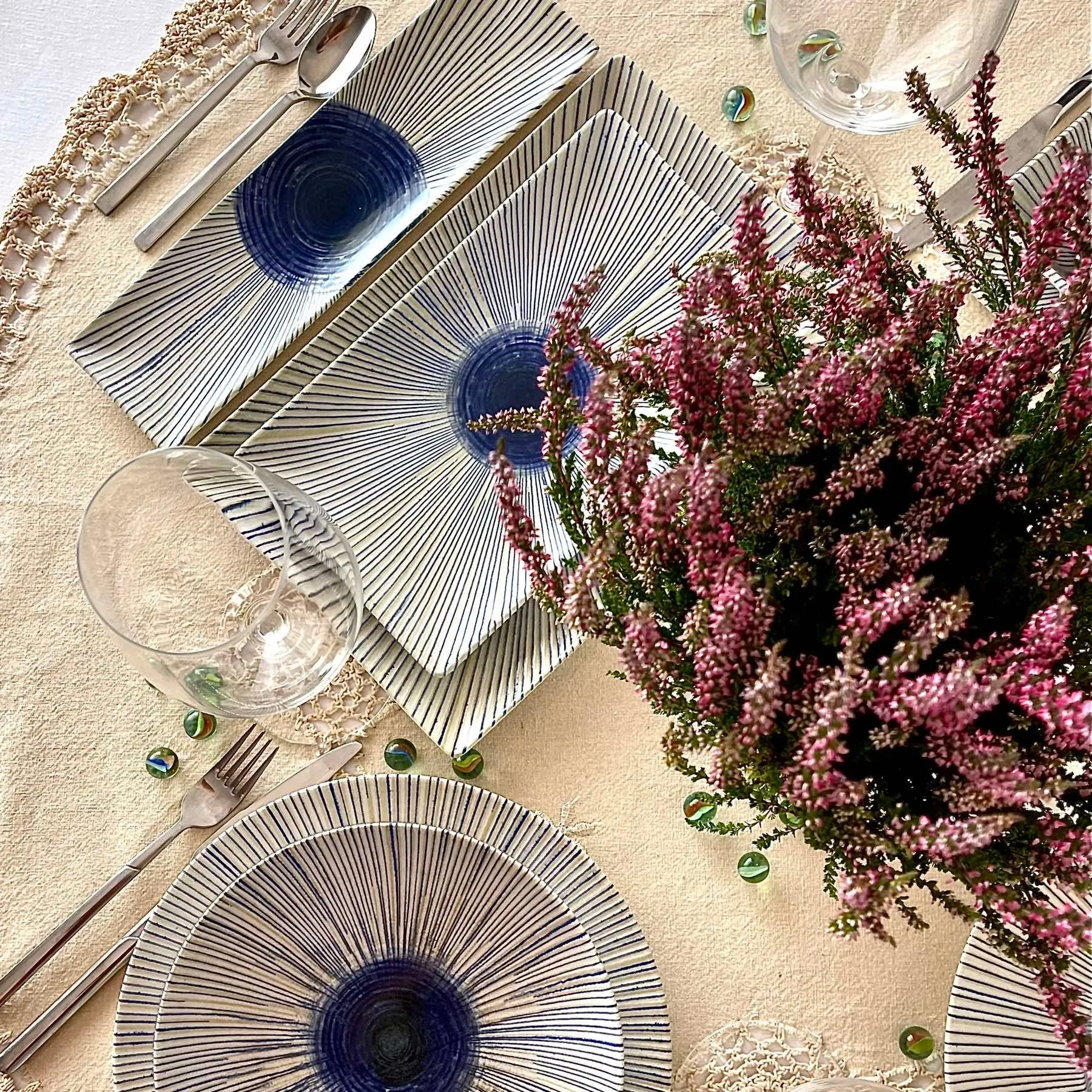 Fuente rectángulo 25*15 cm., azul, cerámica. - Imagen 4