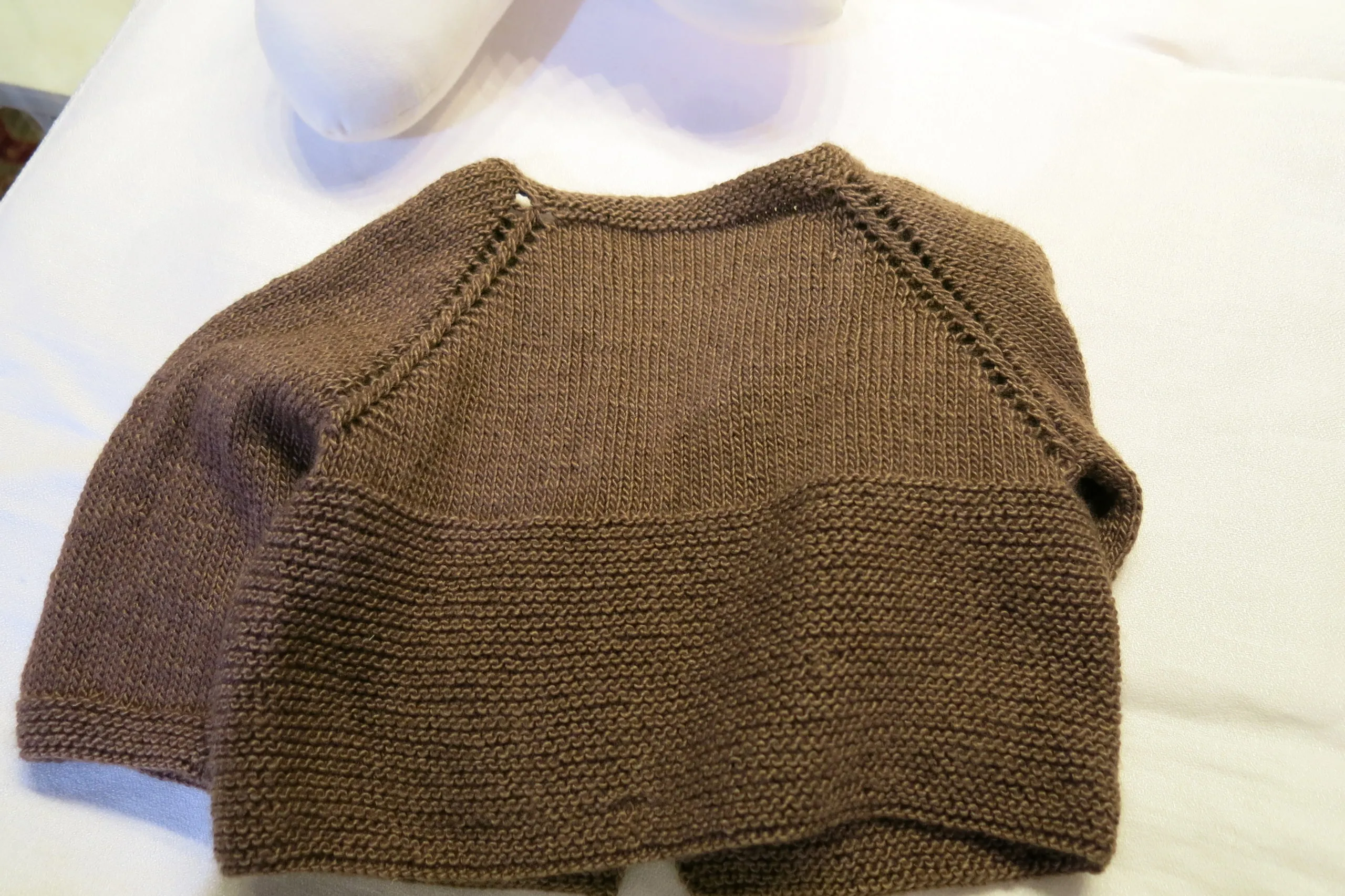 Chaqueta de lana merino baby y seda- agotado color- - Imagen 3