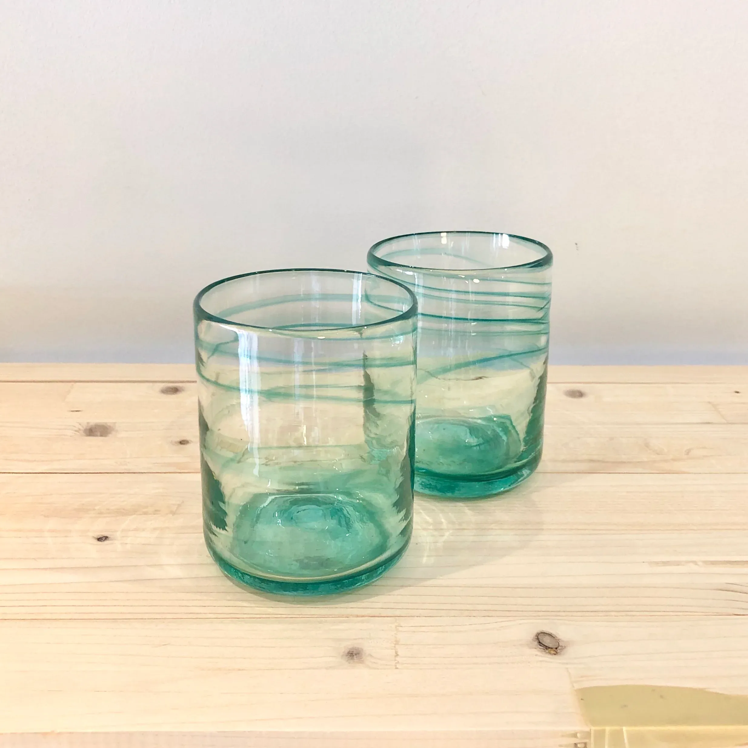 Vaso de agua / Espiral verde - Imagen 2