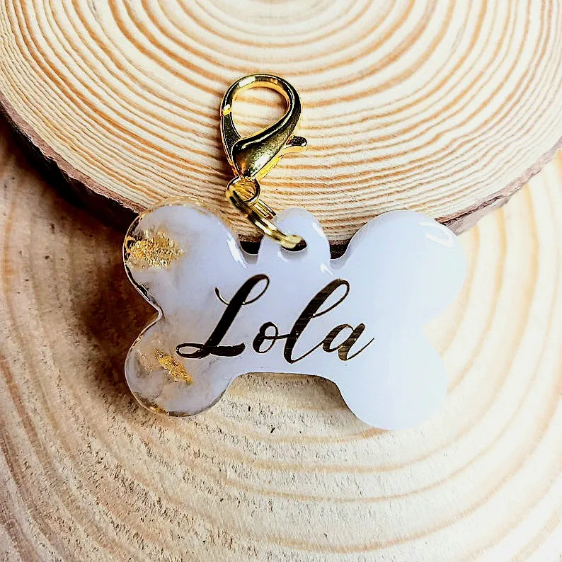 Identificador para collar de perro personalizado