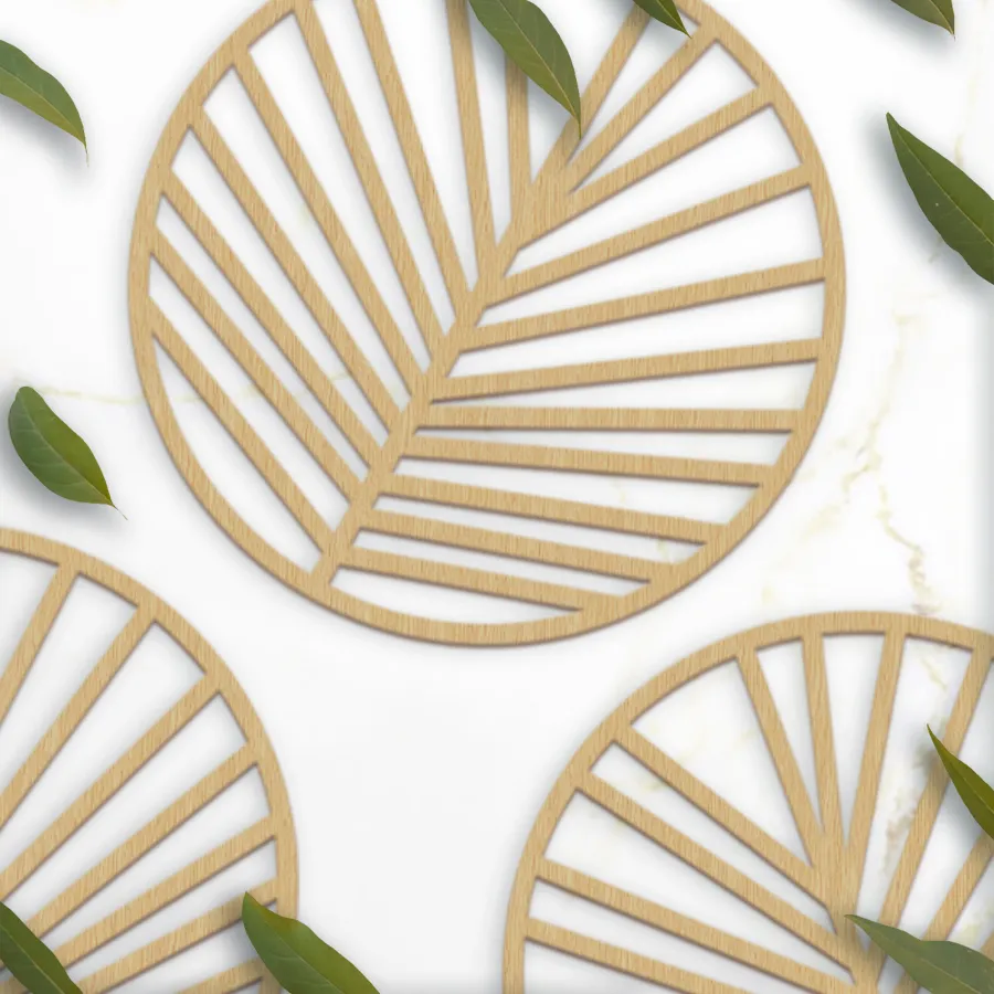 Juego 2 Salvamanteles Palmera Zunca Redondo