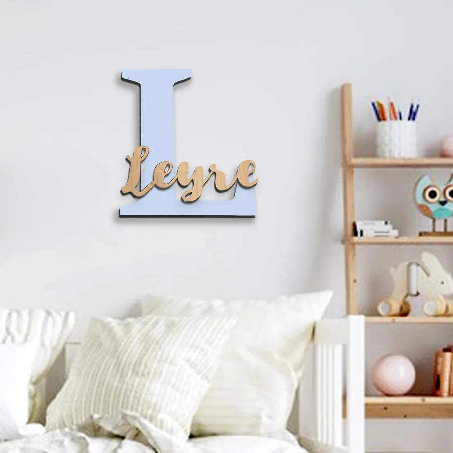 Letra y Nombre Personalizado en Madera para pared - Imagen 5