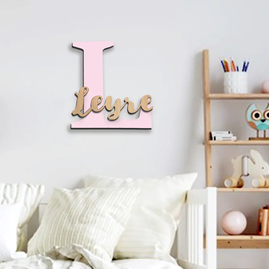 Letra y Nombre Personalizado en Madera para pared - Imagen 6