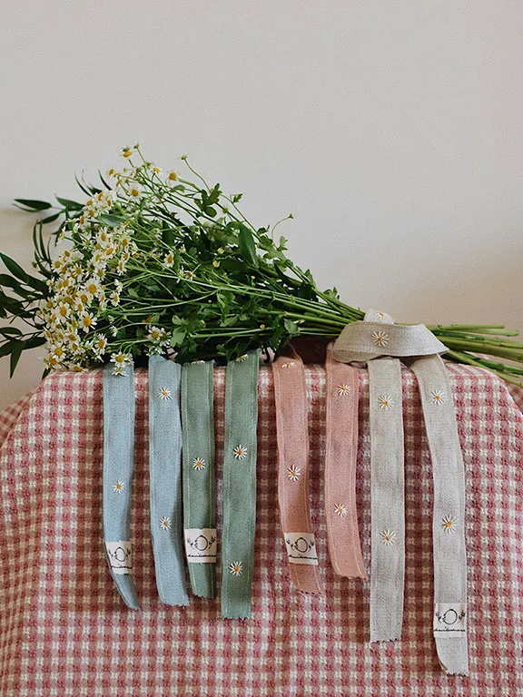 Cinta de ramo margaritas