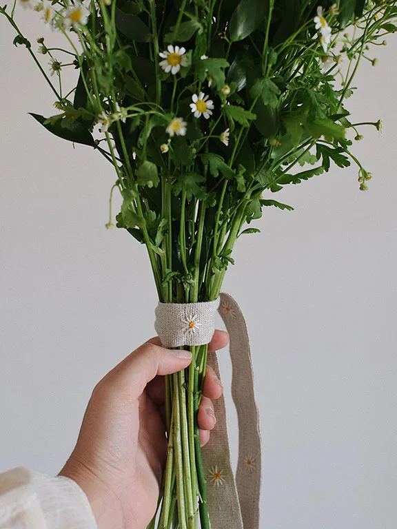 Cinta de ramo margaritas - Imagen 9