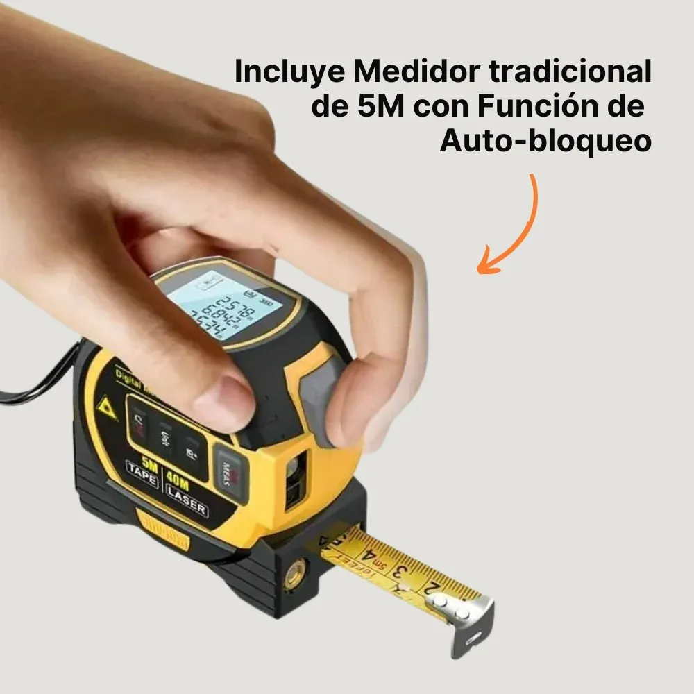 3 en 1 Medidor Laser 40M + Nivel Laser GRATIS - Imagen 6