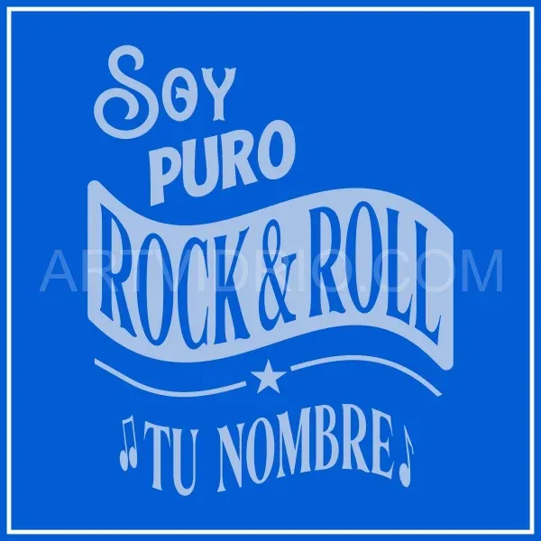 Soy puro Rock & Roll | Jarra de Cerveza Personalizada - Imagen 2