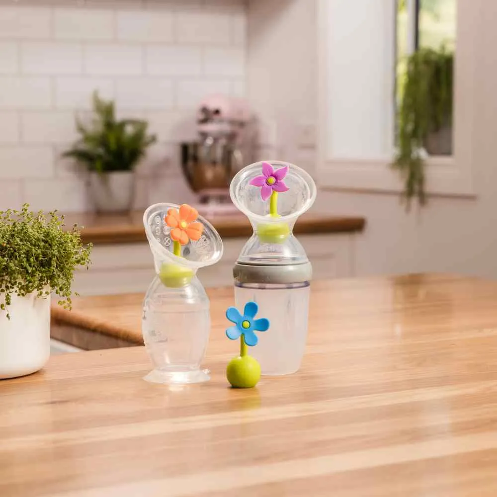 Set Recolector de leche HAAKAA + Tapón Flor - Imagen 2