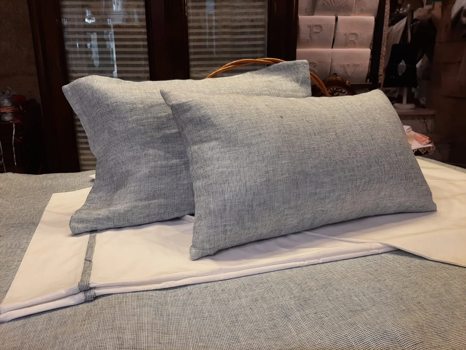 Funda nórdica de lino natural por encargo ( a medida) - Imagen 3