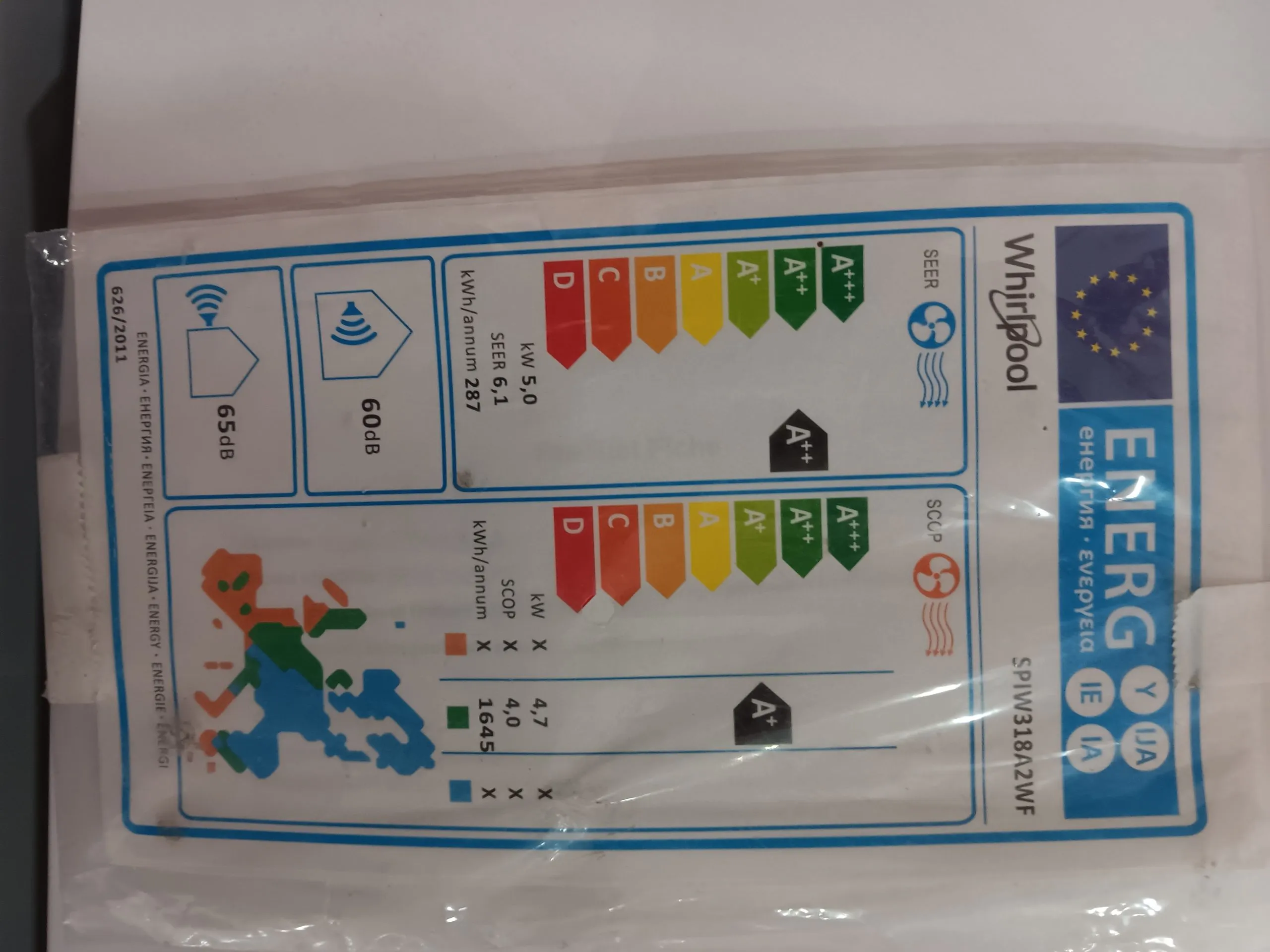 Aire acondicionado Whirlpool SPIW318A2WF – 18000 btu/h - Imagen 2