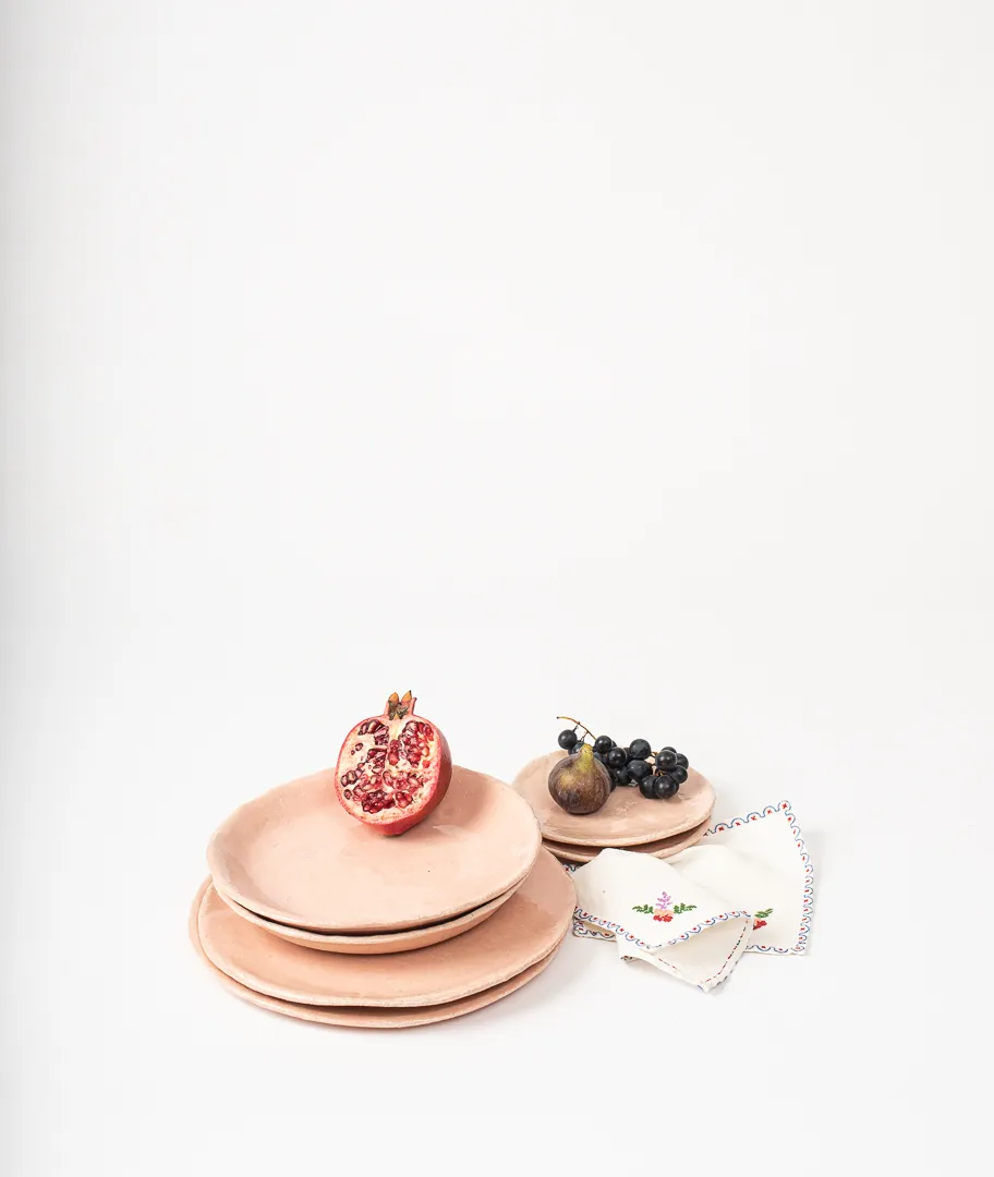 Vajilla Rosa Palido Platera para 2 - Imagen 4