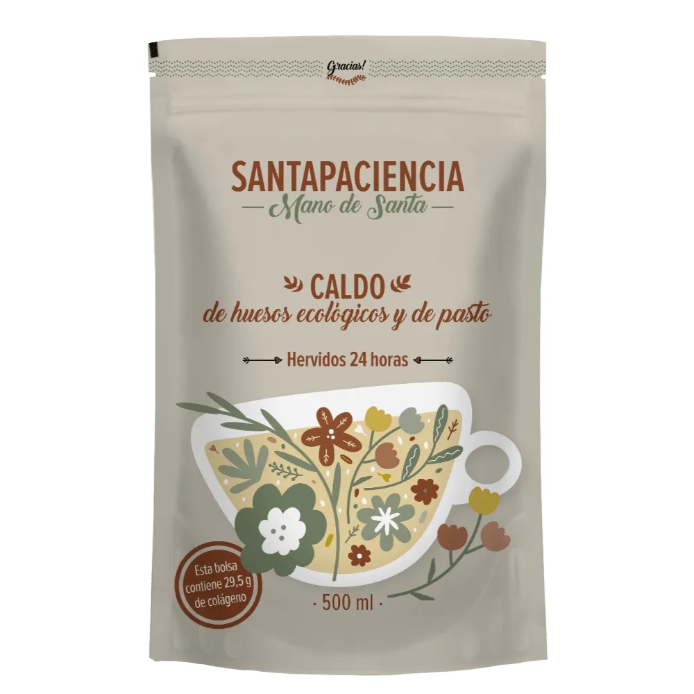 CALDO DE HUESOS ECOLÓGICO SANTAPACIENCIA – 500 ML