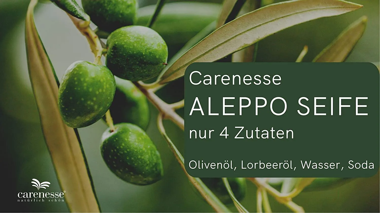 Carenesse Jabón original de Alepo, 2 x 200 g, 95% de aceite de oliva y 5% de aceite de laurel, jabón natural para el cabello - Imagen 2