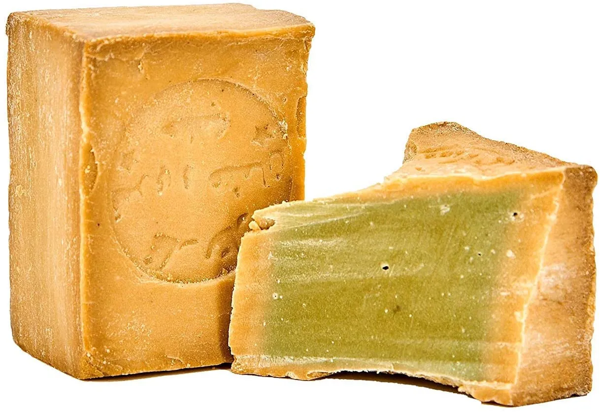 Carenesse Jabón original de Alepo, 2 x 200 g, 95% de aceite de oliva y 5% de aceite de laurel, jabón natural para el cabello - Imagen 3