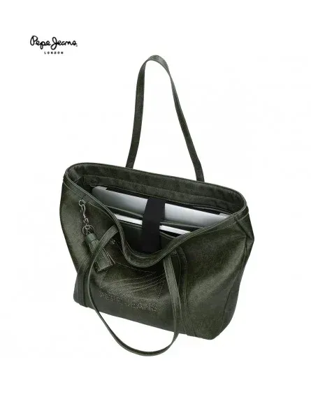 Bolso porta ordenador Pepe Jeans Donna verde - Imagen 3