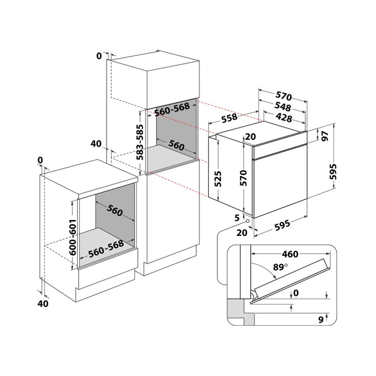 CHOLLO! Horno eléctrico de integración Hotpoint FA5 841 P IX HA - Imagen 2