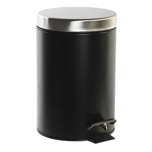Papelera metal – inox 3L Negro