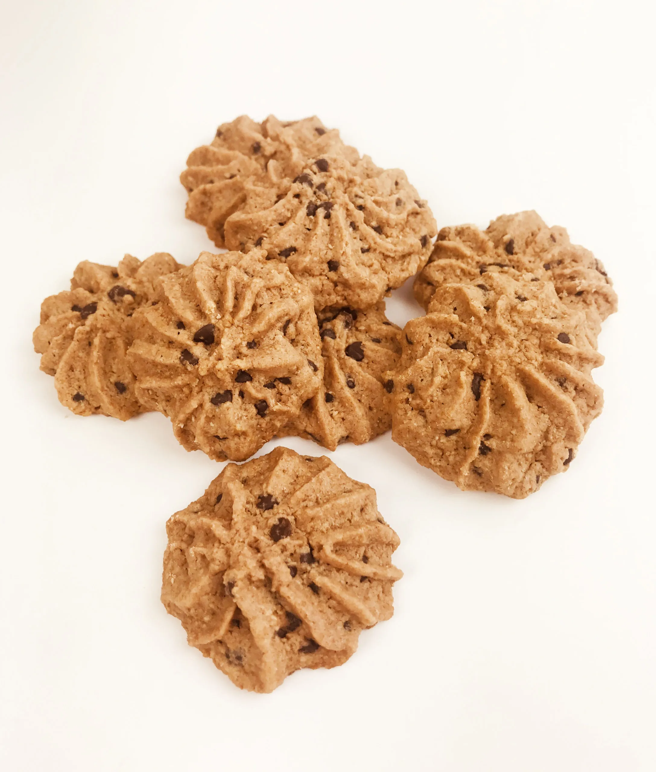 Pastas integrales con chocolate