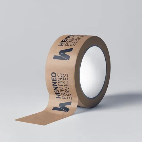 Cinta adhesiva de papel kraft Eco – Caucho alta calidad 48mm x 50 mts - Imagen 3