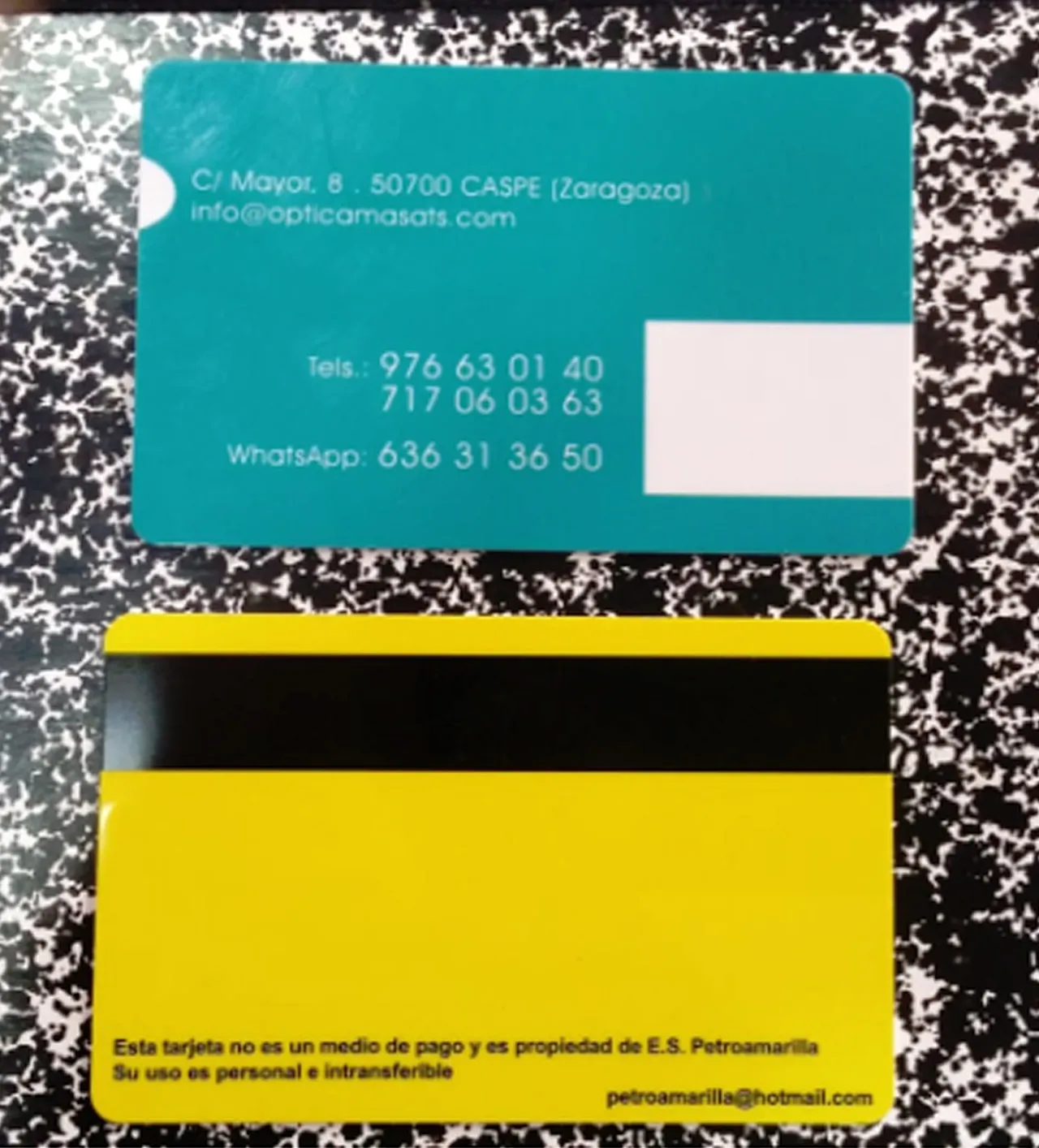 Tarjetas de Visita PVC - Imagen 3