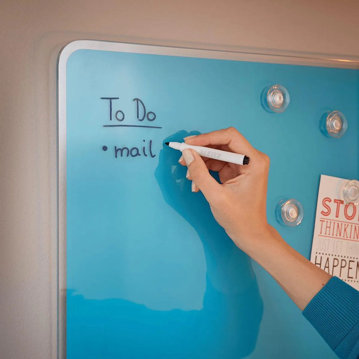 Pizarra de escritura de cristal magnético Leitz Cosy - Imagen 2