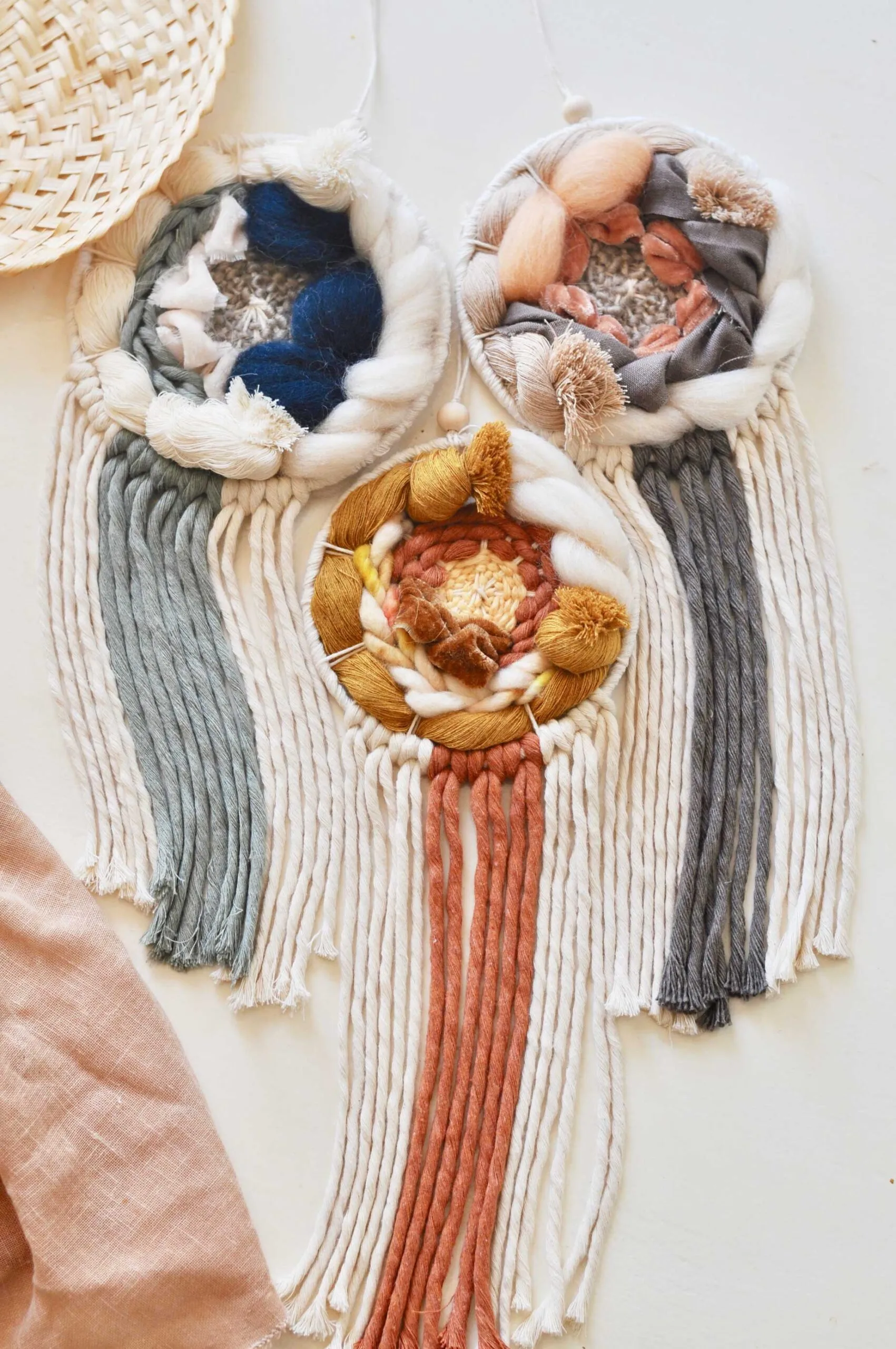 Mini tapices macramé