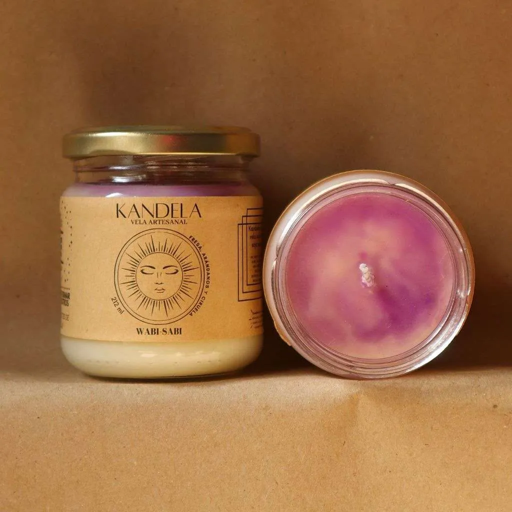 Vela aromática fresas, frambuesas y ciruela