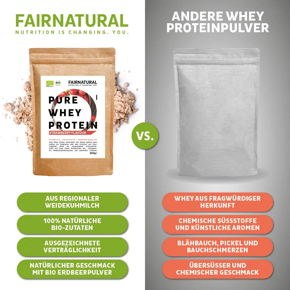 24h Testaktion mit -25% Rabatt: Whey Bio Proteinpulver 3er Bundle (Sorten frei wählbar) - Imagen 3